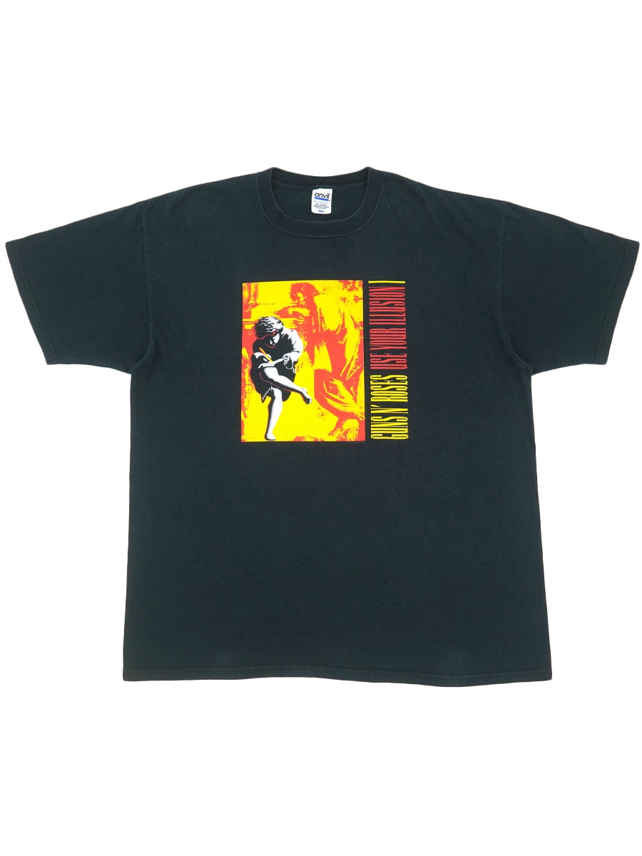 00's anvil ガンズ・アンド・ローゼズ ''Use Your Illusion I'' 両面プリントTシャツ ブラック 表記(2XL)
