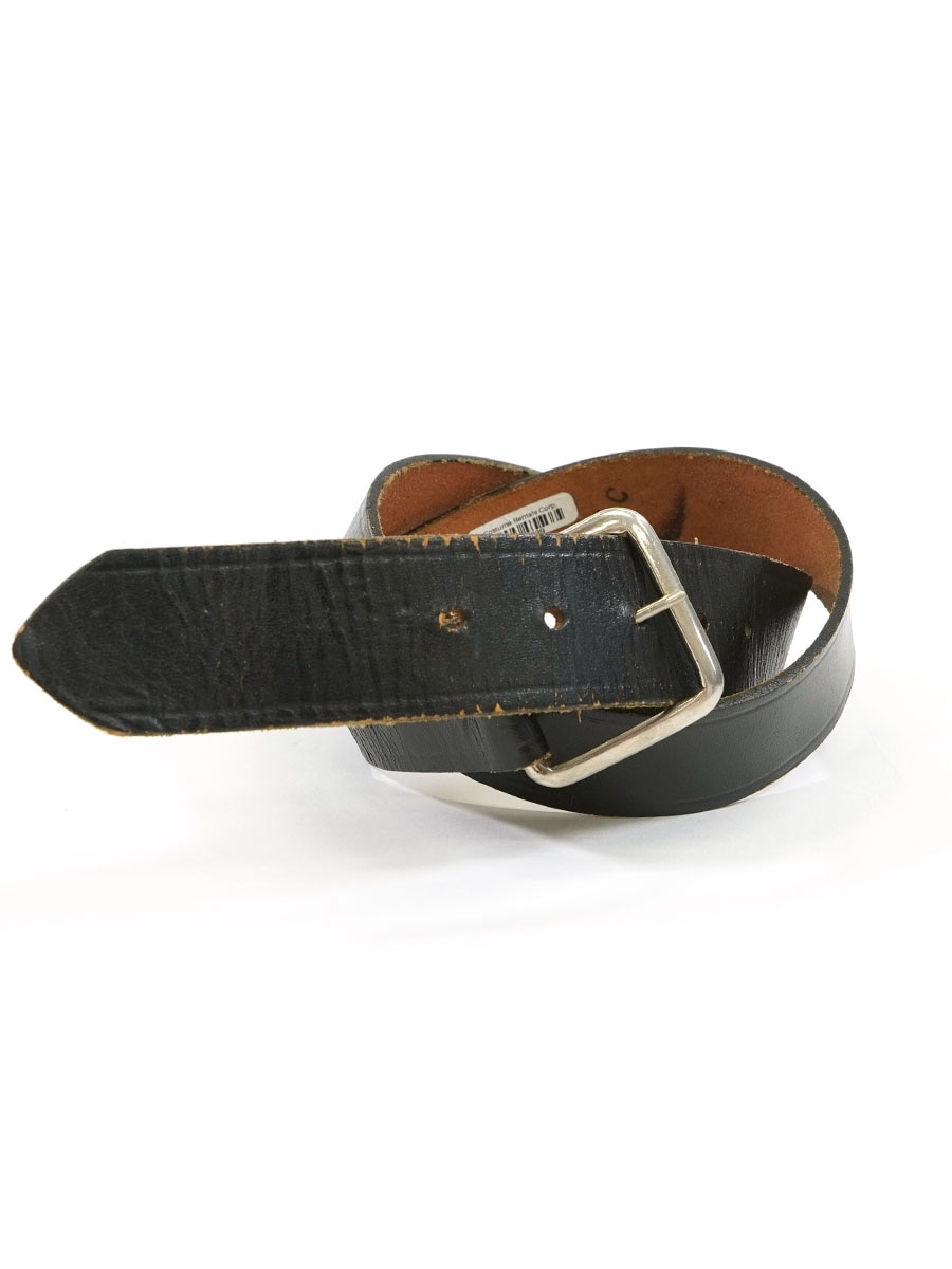 TOP GRAIN BRIDLB LEATHER レザーベルト ブラック 表記(32) USA製