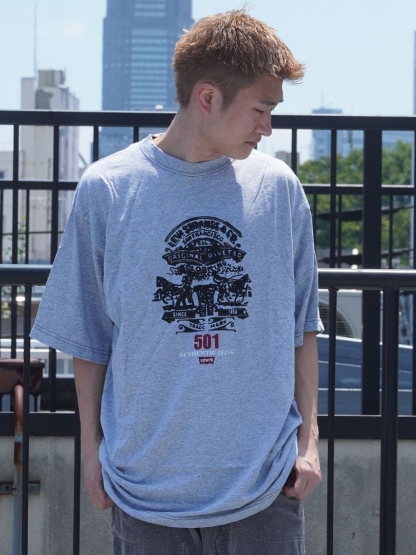 90's Levi's ''501 AUTHENTIC JEANS'' Tシャツ 表記(M) USA製 NOS