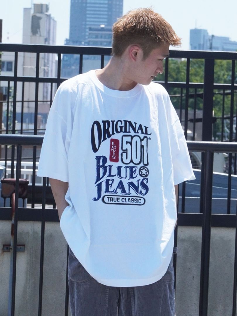 90's Levi's ''ORIGINAL BLUE JEANS'' Tシャツ 表記(XL) USA製 NOS