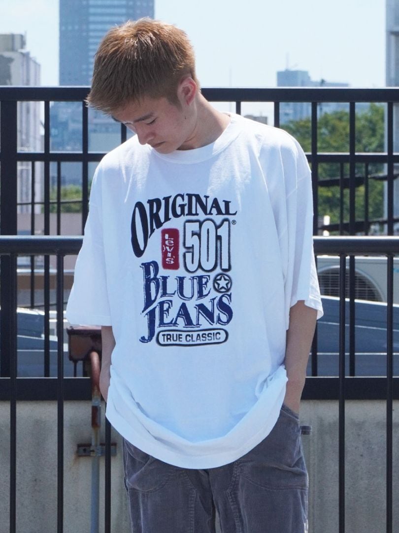 90's Levi's ''ORIGINAL BLUE JEANS'' Tシャツ 表記(L) USA製 NOS