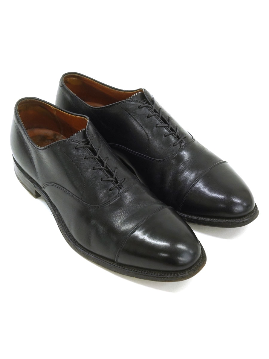 ALDEN 907 ストレートチップ レザーシューズ ブラック 表記(C|E) USA製