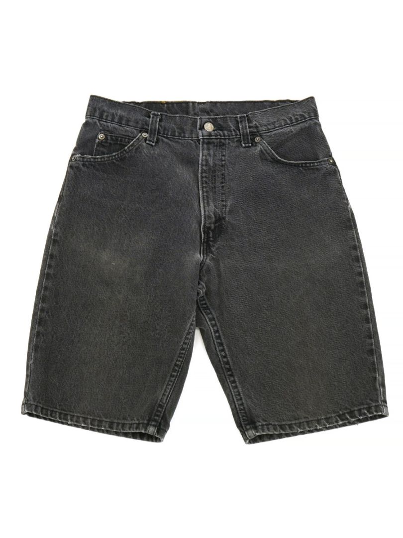 90's LEVI'S 550 ブラックデニムショーツ 黒タブ 表記(W30 L00) USA製