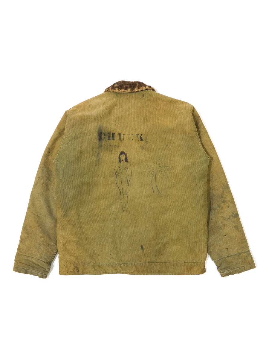 40's U.S.NAVY バックペイント N-1 デッキジャケット 表記(38) 初期