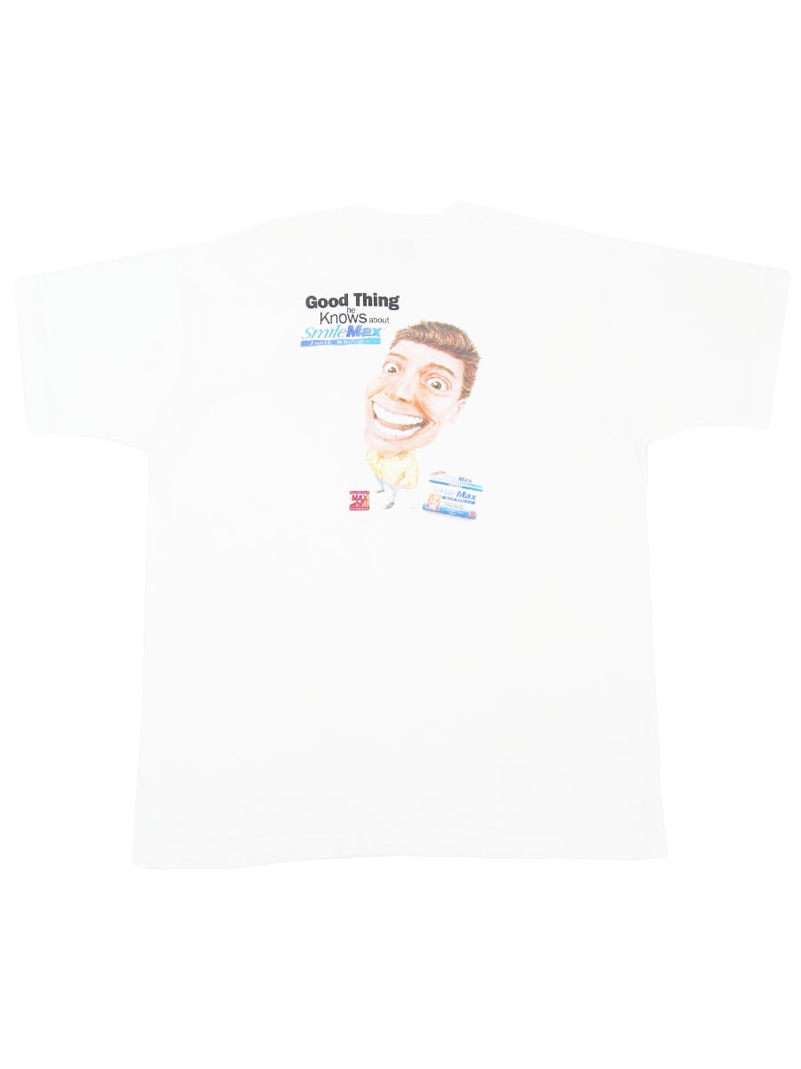 90's FRUIT OF THE LOOM ''SmileMax Tooth Whitener'' 両面プリントT