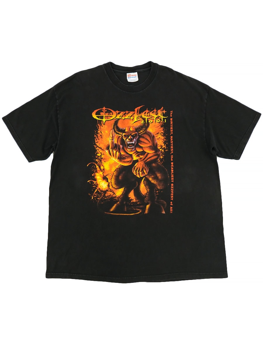 00's Hanes ''OZZFEST 2001'' 両面プリント Tシャツ 表記(XL)