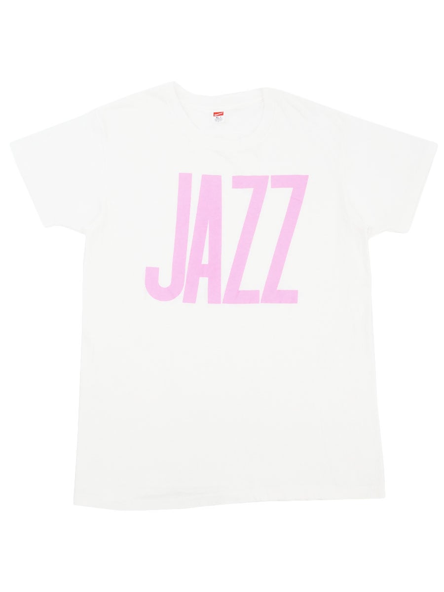 90's Hanes ''JAZZ'' Tシャツ ホワイト 表記(XL) USA製