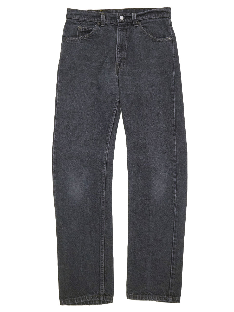 90's LEVI'S 505 先染めブラック デニムパンツ 表記(W31 L32) USA製