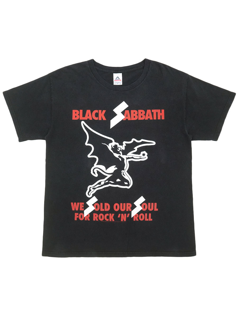 00's AAA ブラック・サバス ''WE SOLD OUR SOUL FOR ROCK 'N' ROLL'' Tシャツ ブラック 表記(L)