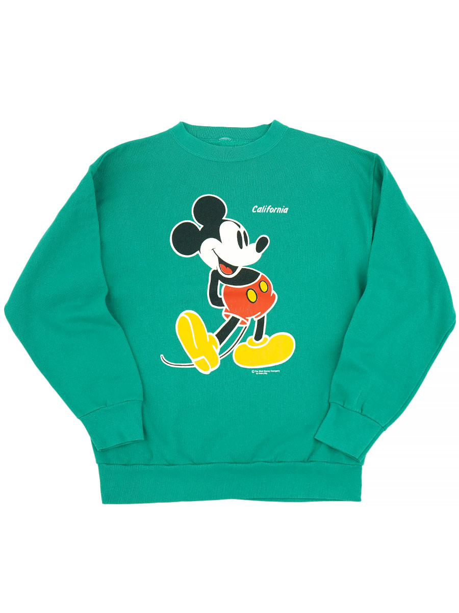 80's～ ミッキーマウス ''CALIFORNIA'' スウェット レアカラー