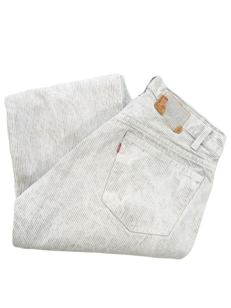 80's LEVI'S 501 ストライプ デニムパンツ 良雰囲気 表記(W34 L32)