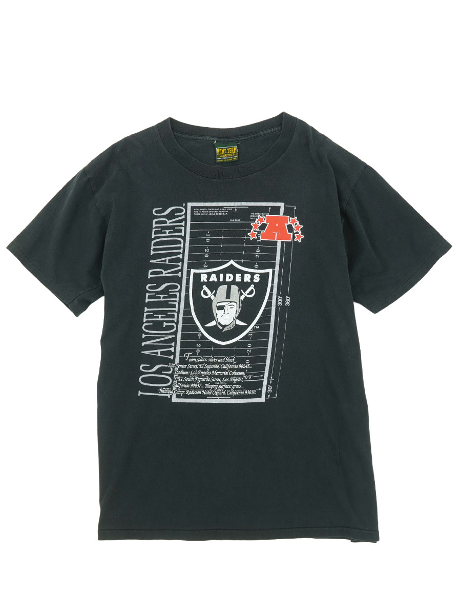 90's HOME TEAM ''RAIDERS'' Tシャツ 黒 表記(XL) USA製