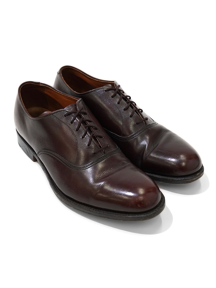 Cordwainer 内羽根ストレートチップ レザーシューズ バーガンディ 表記