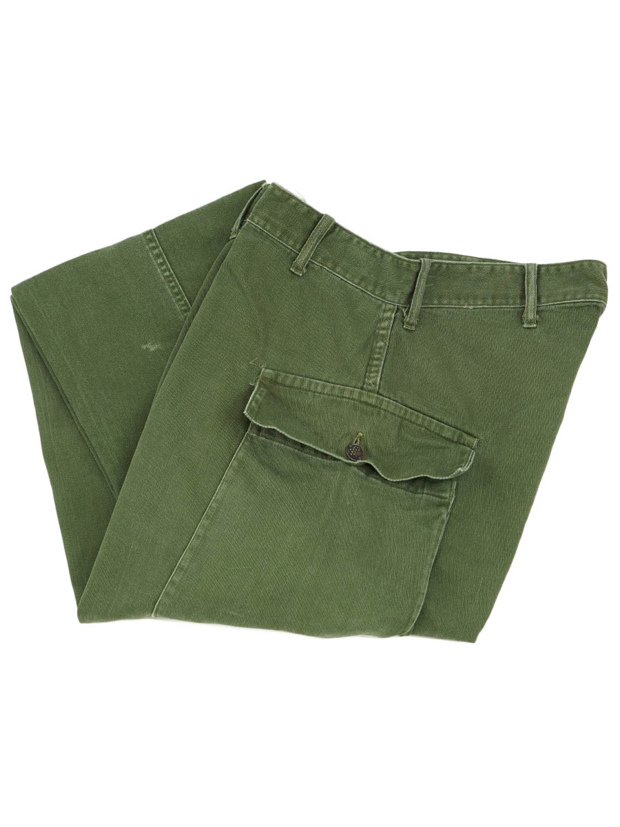 【新品】BENTLEY 刺繍ジャンパー Sサイズ オリーブグリーン 40's～ U.S.ARMY M-43 コットンサテンパンツ 実寸(W30 L32) | NEW ITEM