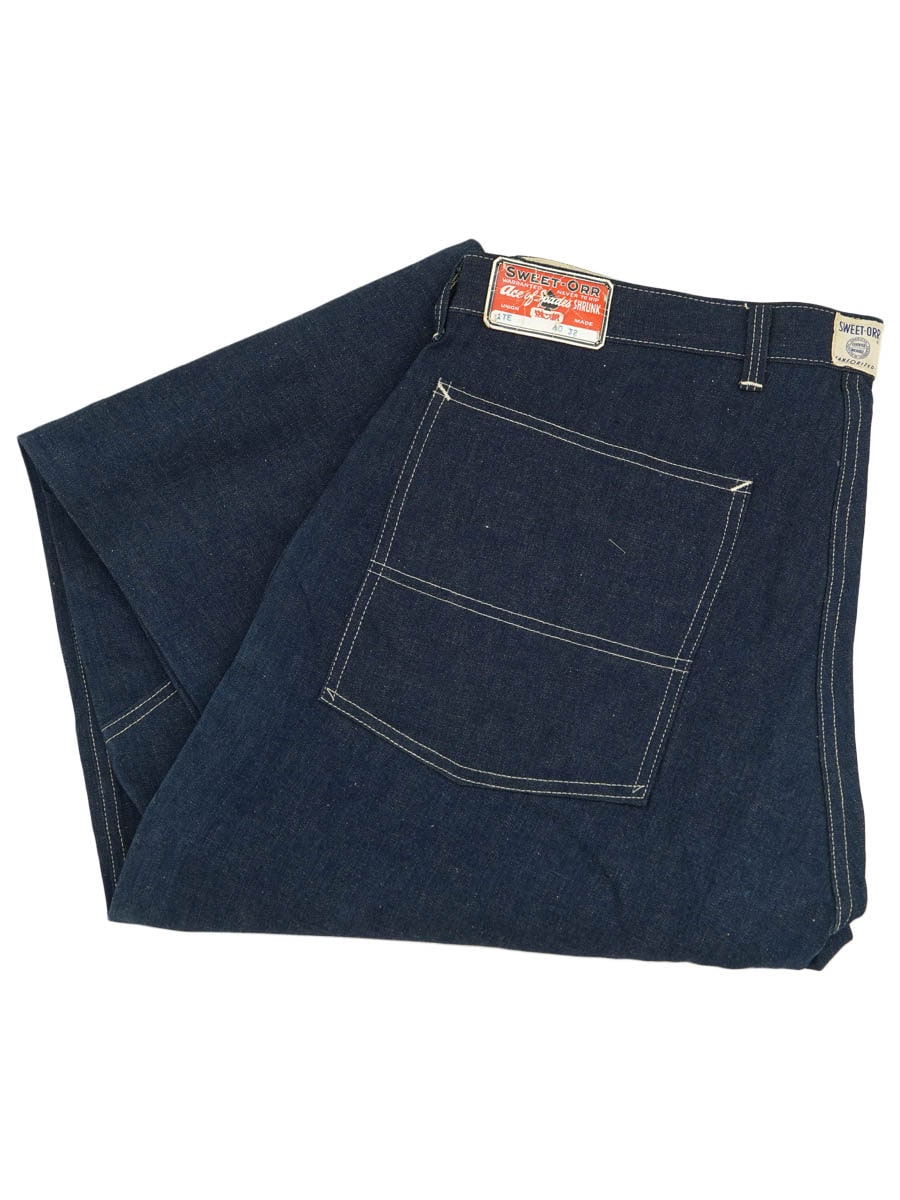 40's SWEET-ORR 1TE デニムペインターパンツ 濃紺 表記(W40 L32) NOS