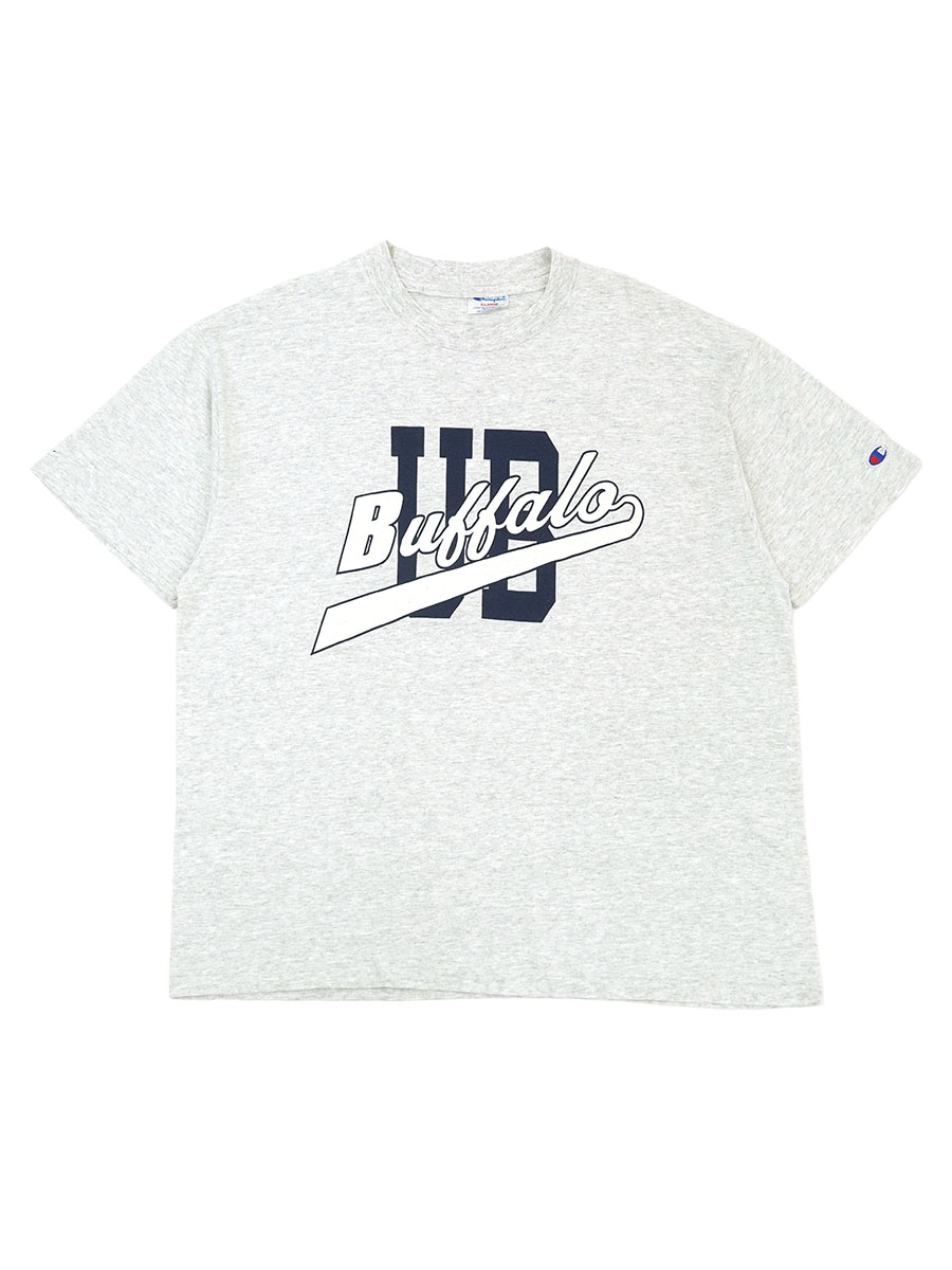 90's チャンピオン ''Buffalo UB'' Tシャツ グレー 表記(XL) USA製