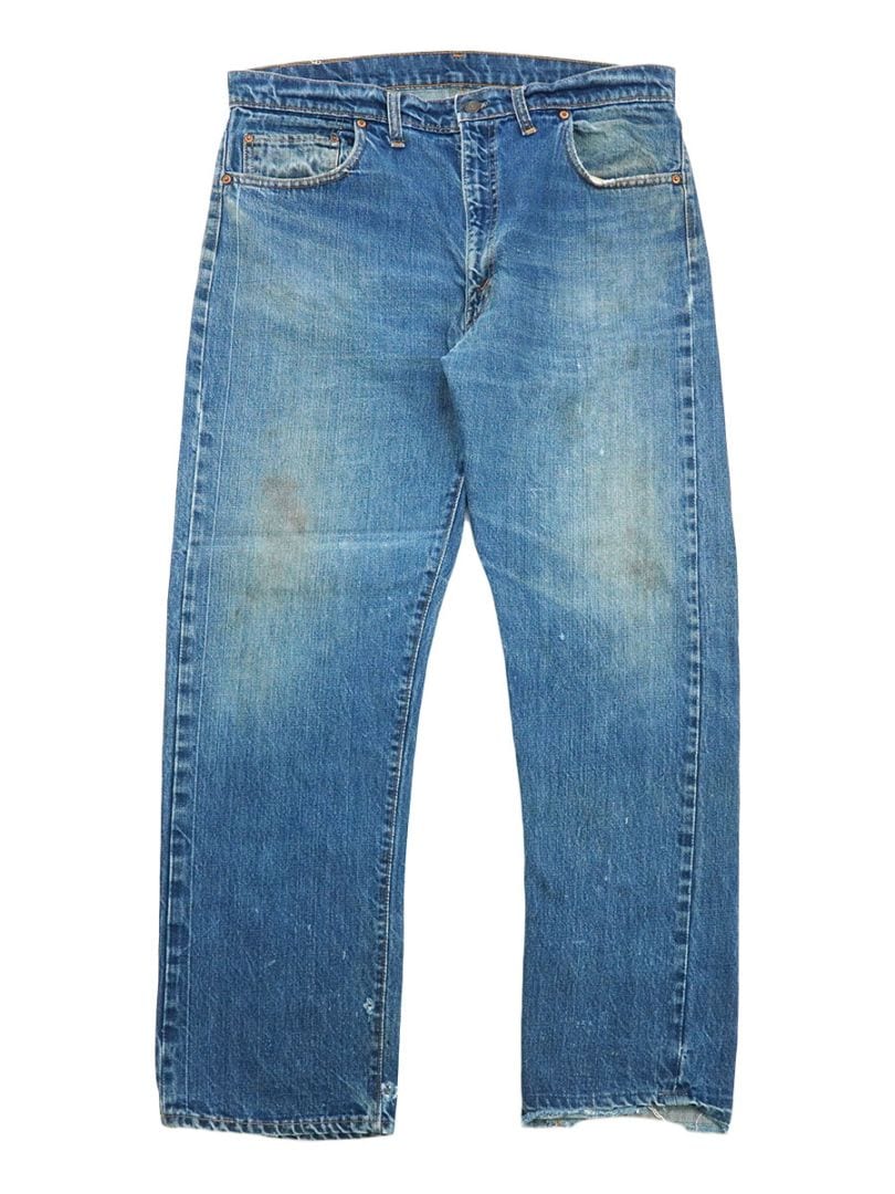 60's Levi's 505 BIG-E デニムパンツ 良色落ち 実寸(37x30位) 赤耳