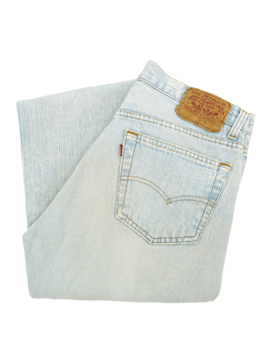 80's LEVI'S 501 ストライプ デニムパンツ 良雰囲気 表記(W32 L30) USA製
