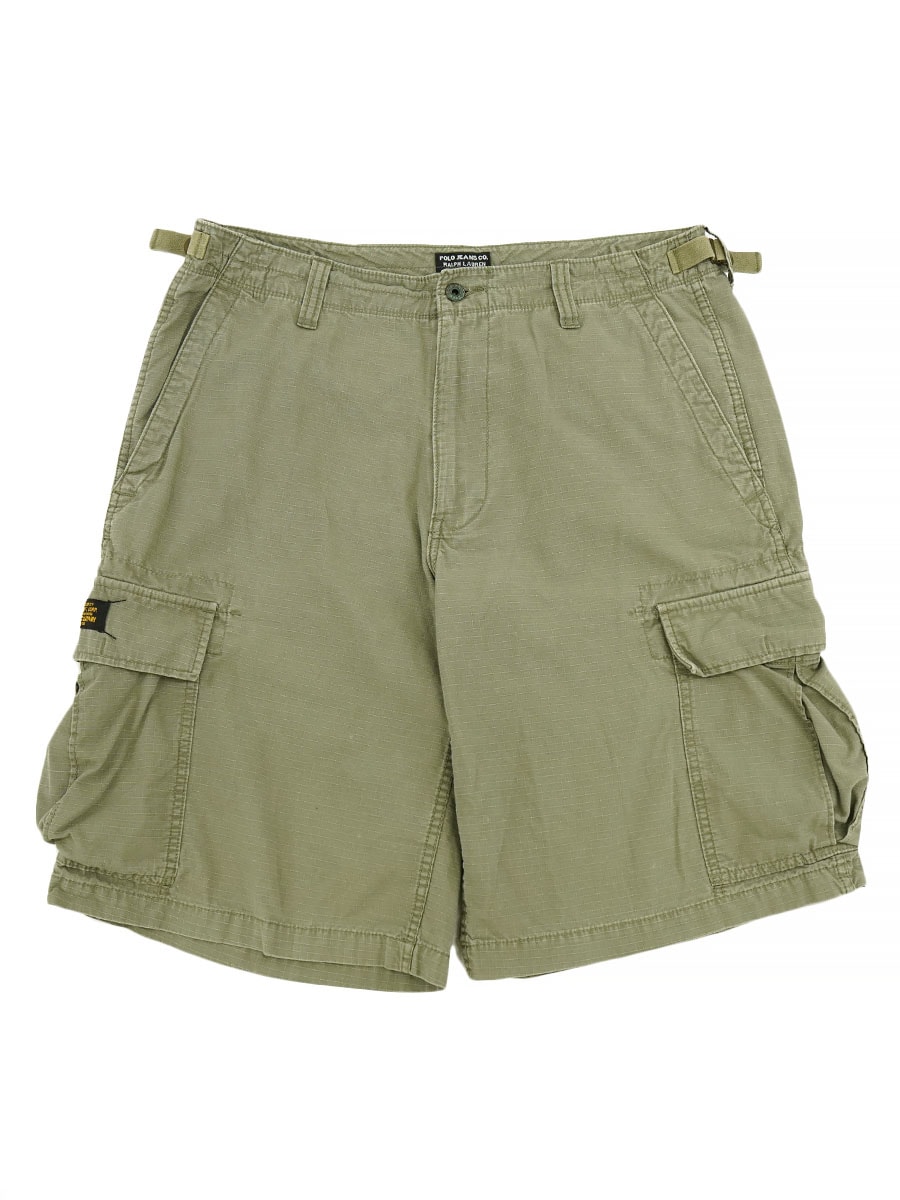 POLO JEANS リップストップ ミリタリースタイル カーゴショーツ 表記
