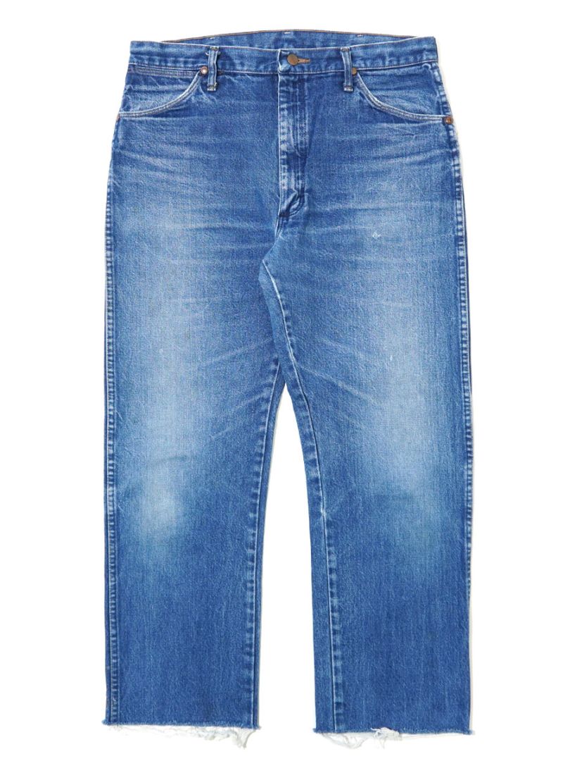 90'S Wrangler 13MWZ デニムパンツ 裾カットオフ 良色落ち 実寸(W35