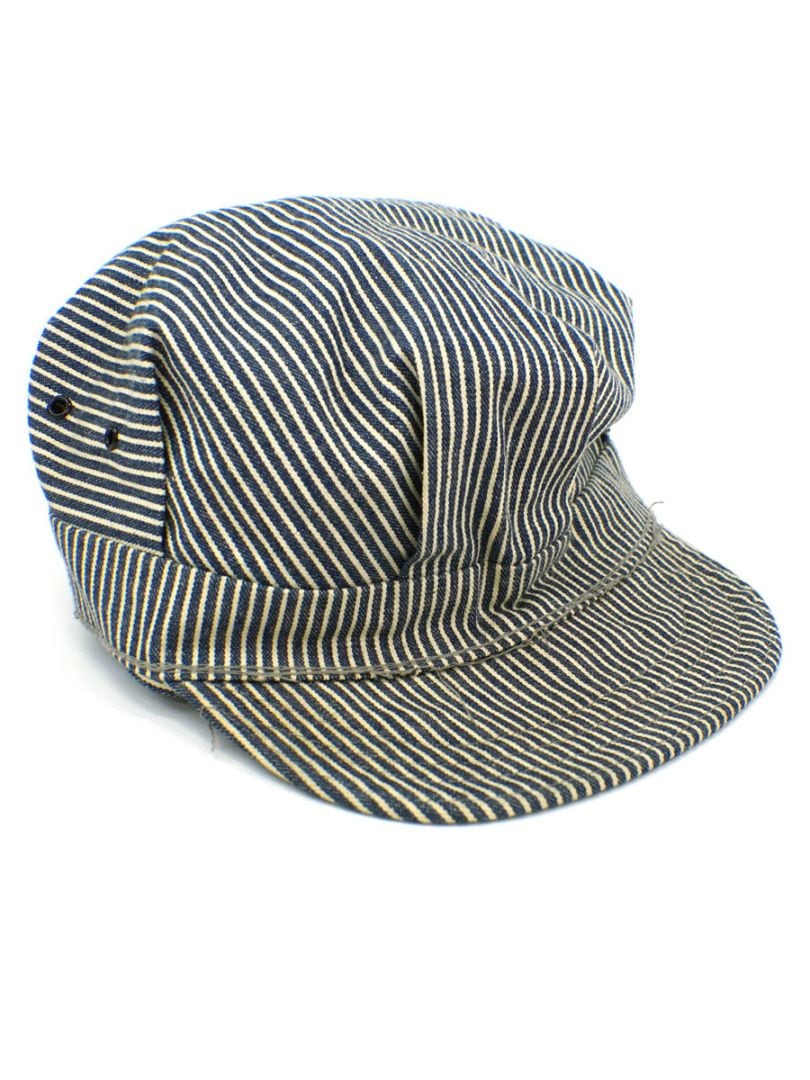 70's ヒッコリーストライプ ワークキャップ 表記(7 3/4) | NEW ITEM