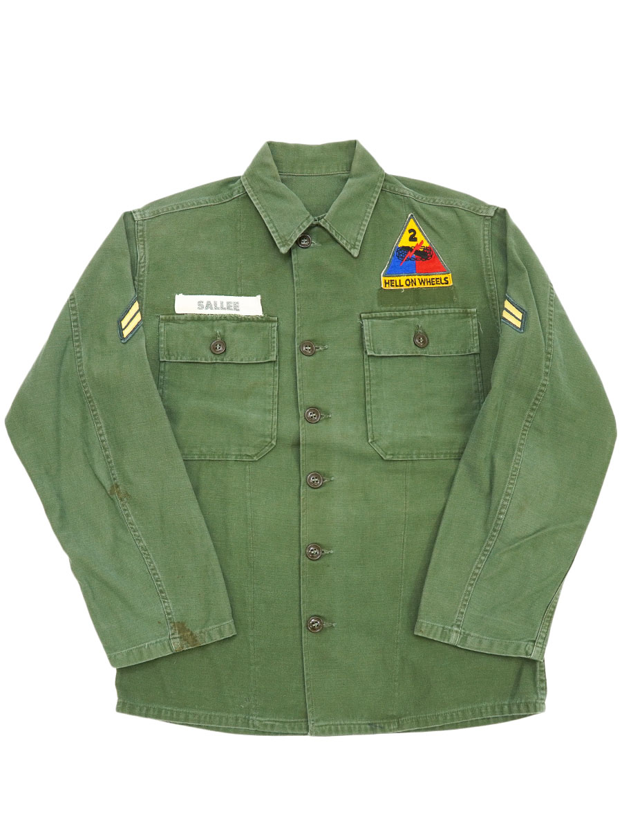 50's U.S.ARMY ユーティリティシャツ ワッペン付き 実寸(15位) | NEW