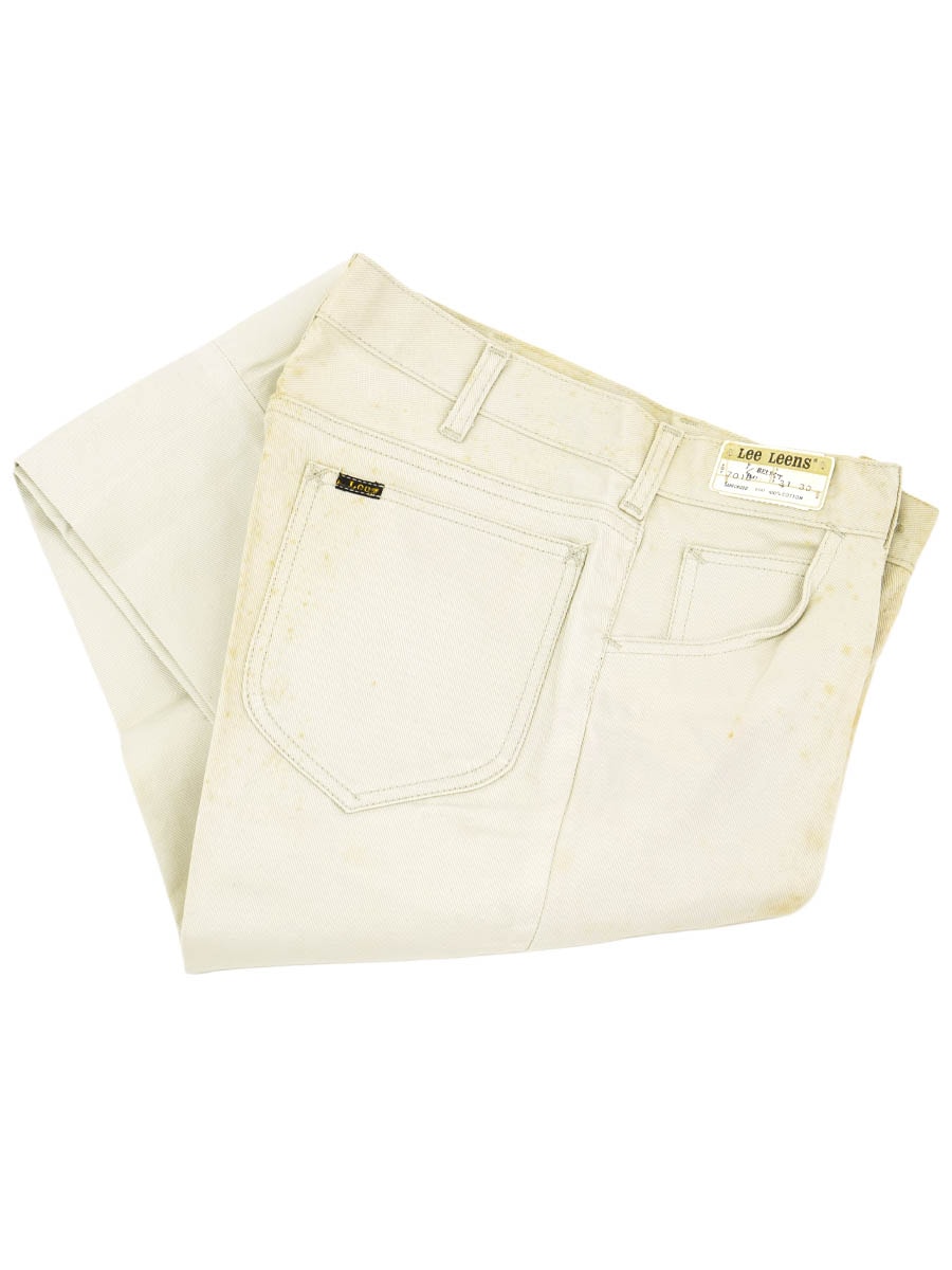 60's Lee Leens LOT 7010 コットンツイルパンツ アイボリー 表記(W31
