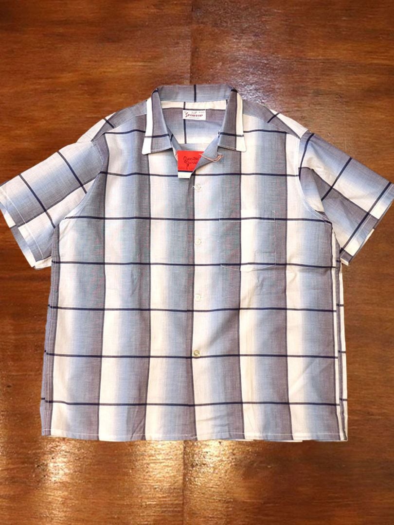 1960s DEAD STOCK , S/S COTTON SHIRT , Size L