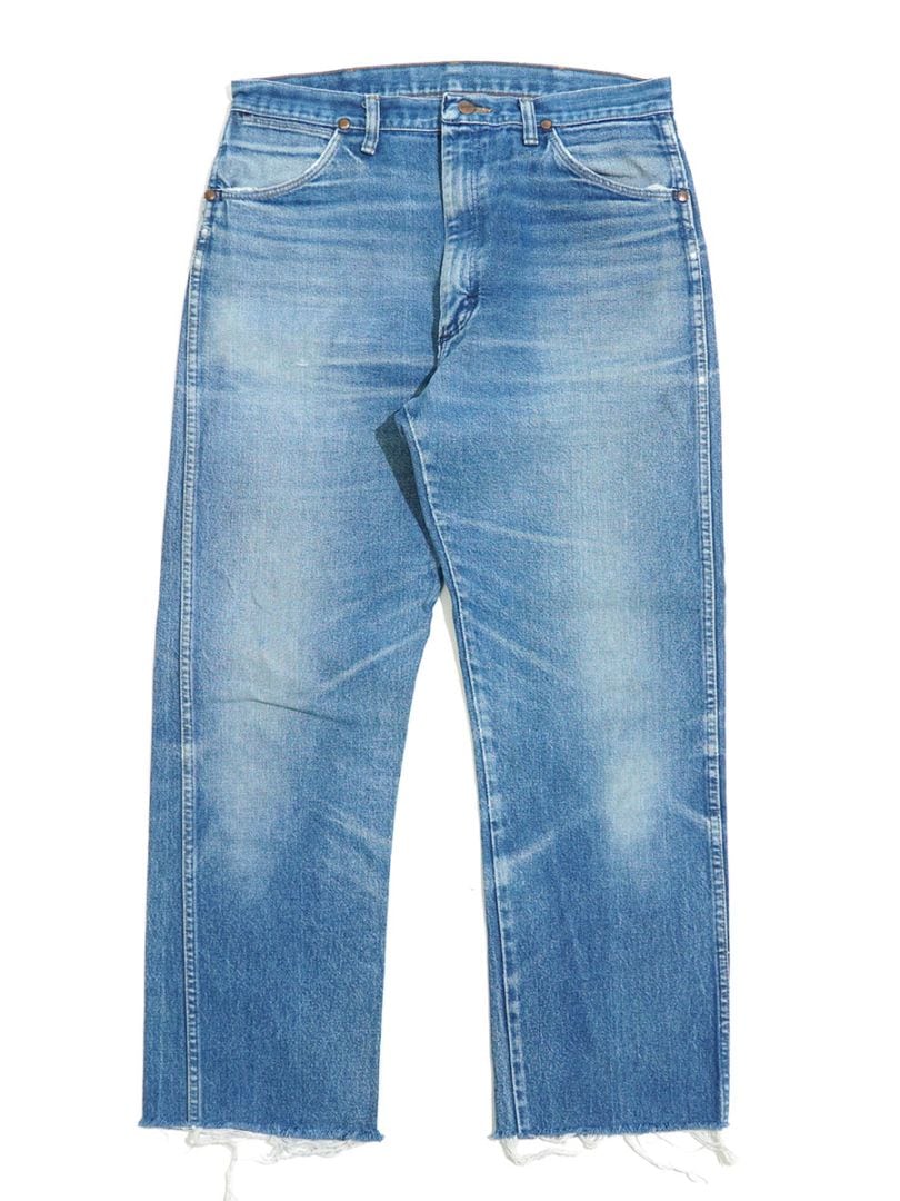 90'S Wrangler 13MWZ デニムパンツ 裾カットオフ 良色落ち 実寸(W34