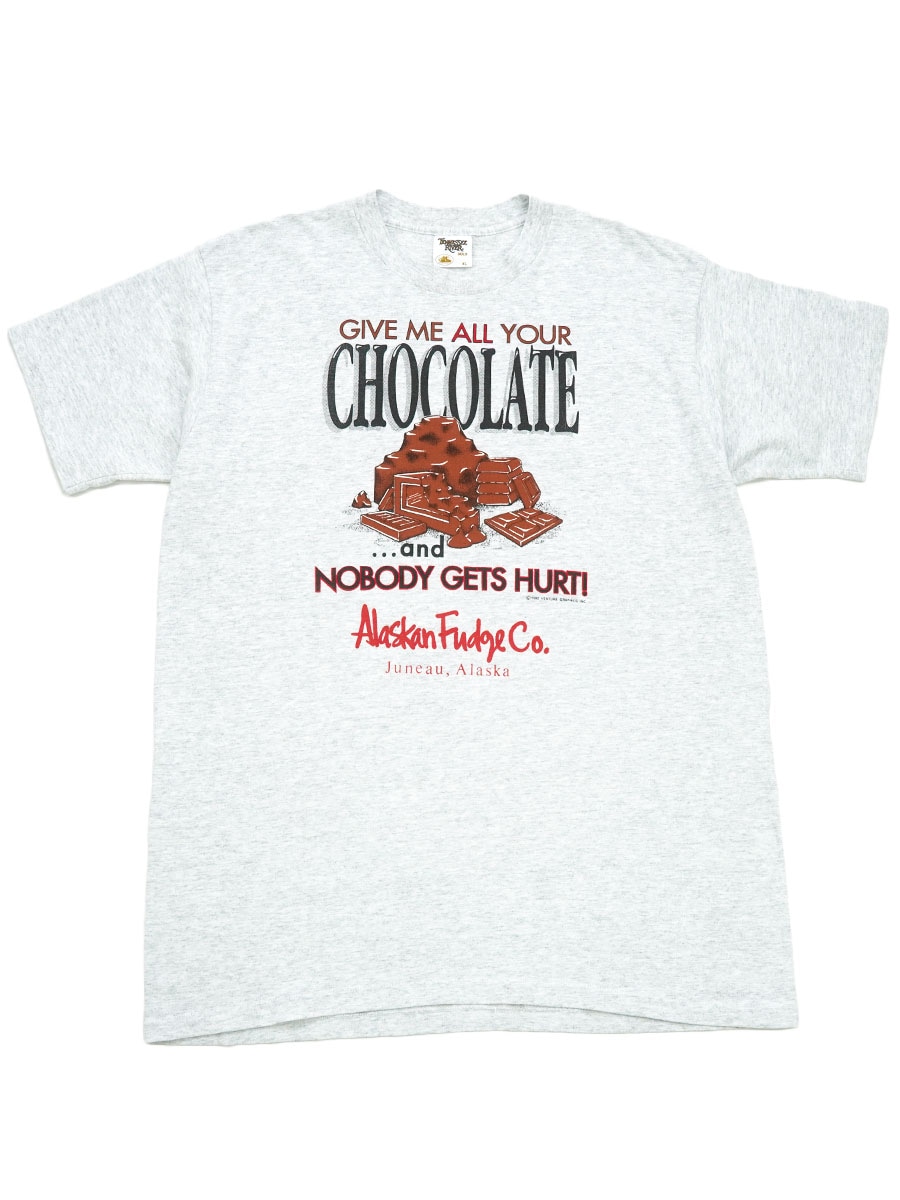 90's TENNESSEE RIVER ''GIVE ME ALL YOUR CHOCOLATE'' Tシャツ 表記(XL) USA製