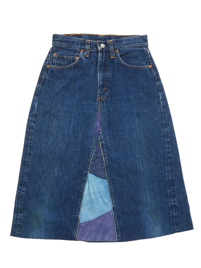 60's Levi's 302 BIG-E リメイクデニムスカート 表記(26)