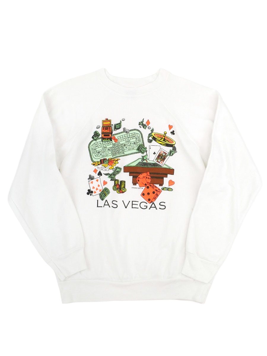 90's SIGNAL ''LAS VEGAS'' スウェット ホワイト 表記(XL) USA製