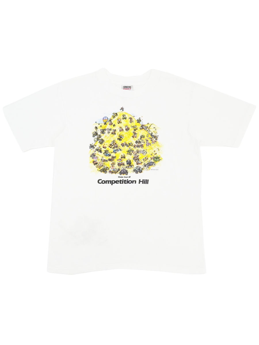 80's ONEITA ''Competition Hill'' Tシャツ ホワイト 表記(L) USA製