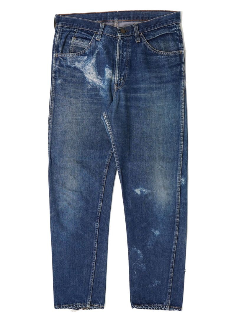 60's Levi's 606 黒タブ BIG-E デニムパンツ ヒゲ 良色落ち 実寸(W33 L28) 初期
