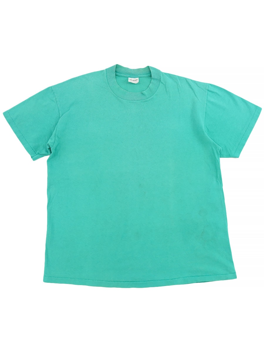 90's Stedman 無地 100%コットン Tシャツ ティファニーブルー 表記(L) USA製