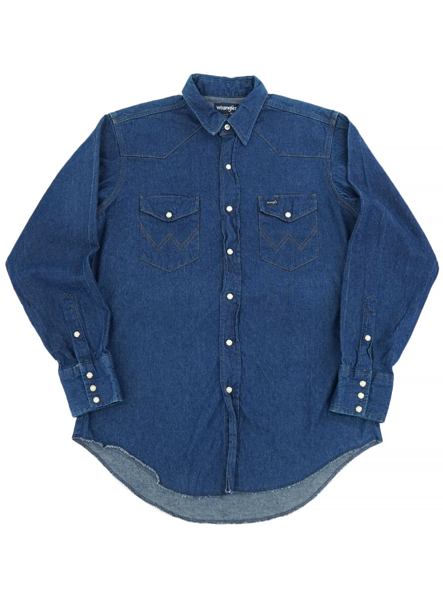 Wrangler 80s USA製 デニム ウエスタンシャツ 16 1/2 80's Wrangler デニムウエスタンシャツ 表記(16 1/2x34) | NEW ITEM