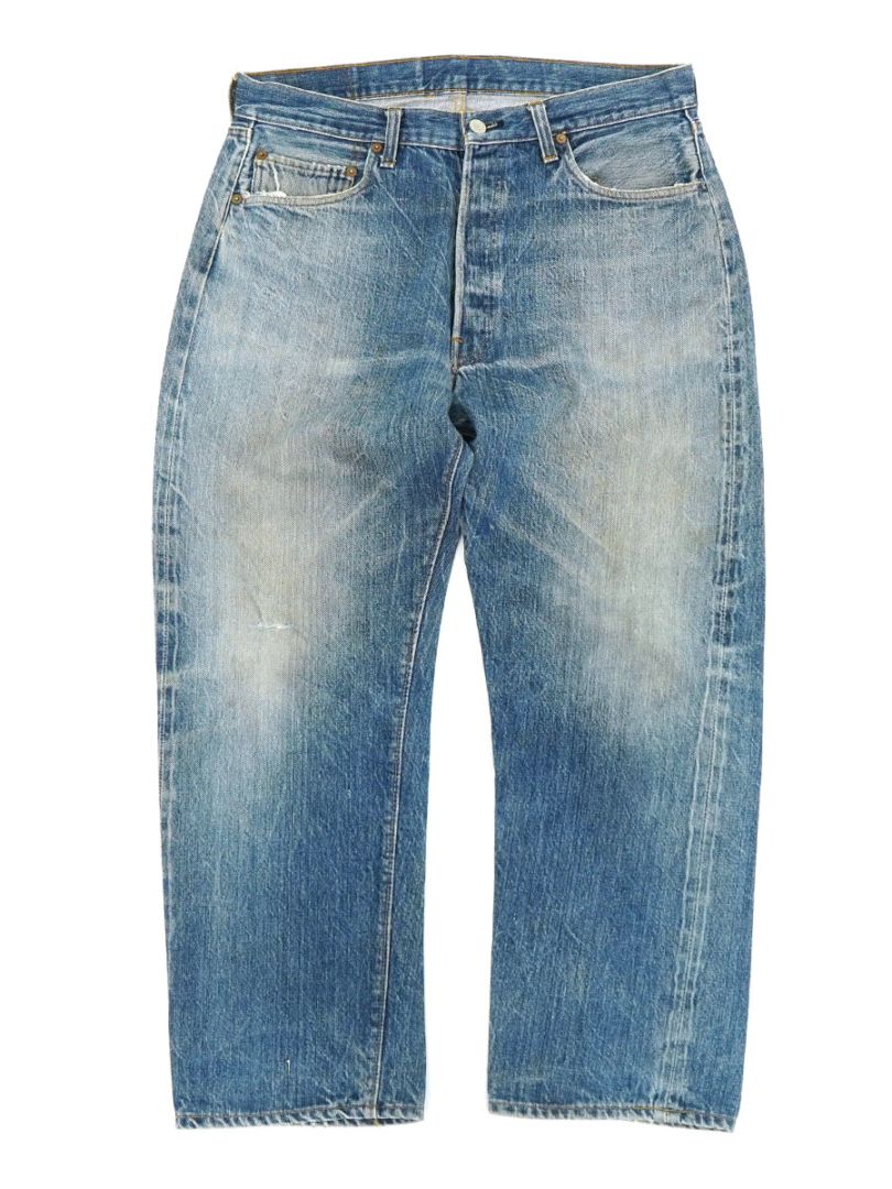80's Levi's 501 66後期 縦落ち デニムパンツ 実寸(W34 L27)
