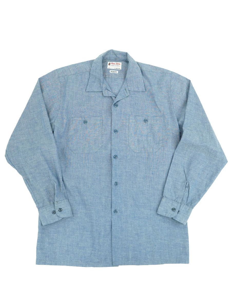 80's Glenn Berry シャンブレーシャツ 表記(M.L)