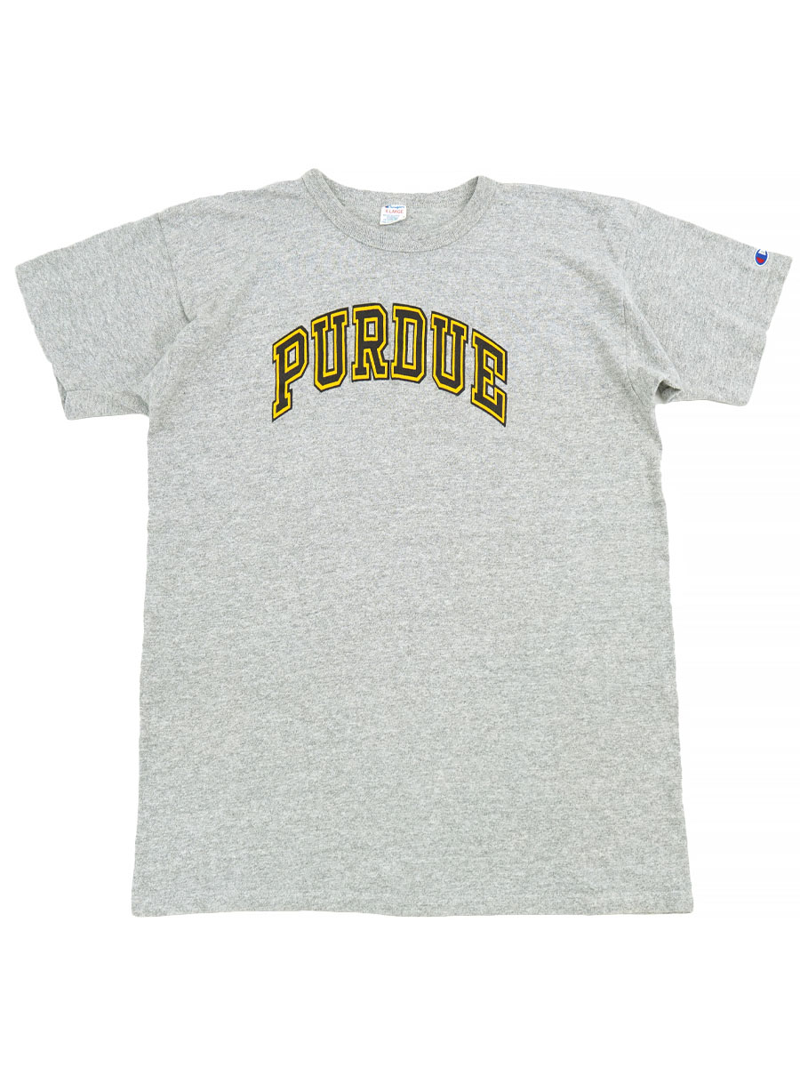 80's トリコタグ チャンピオン ''PURDUE'' 霜降りTシャツ 表記(XL
