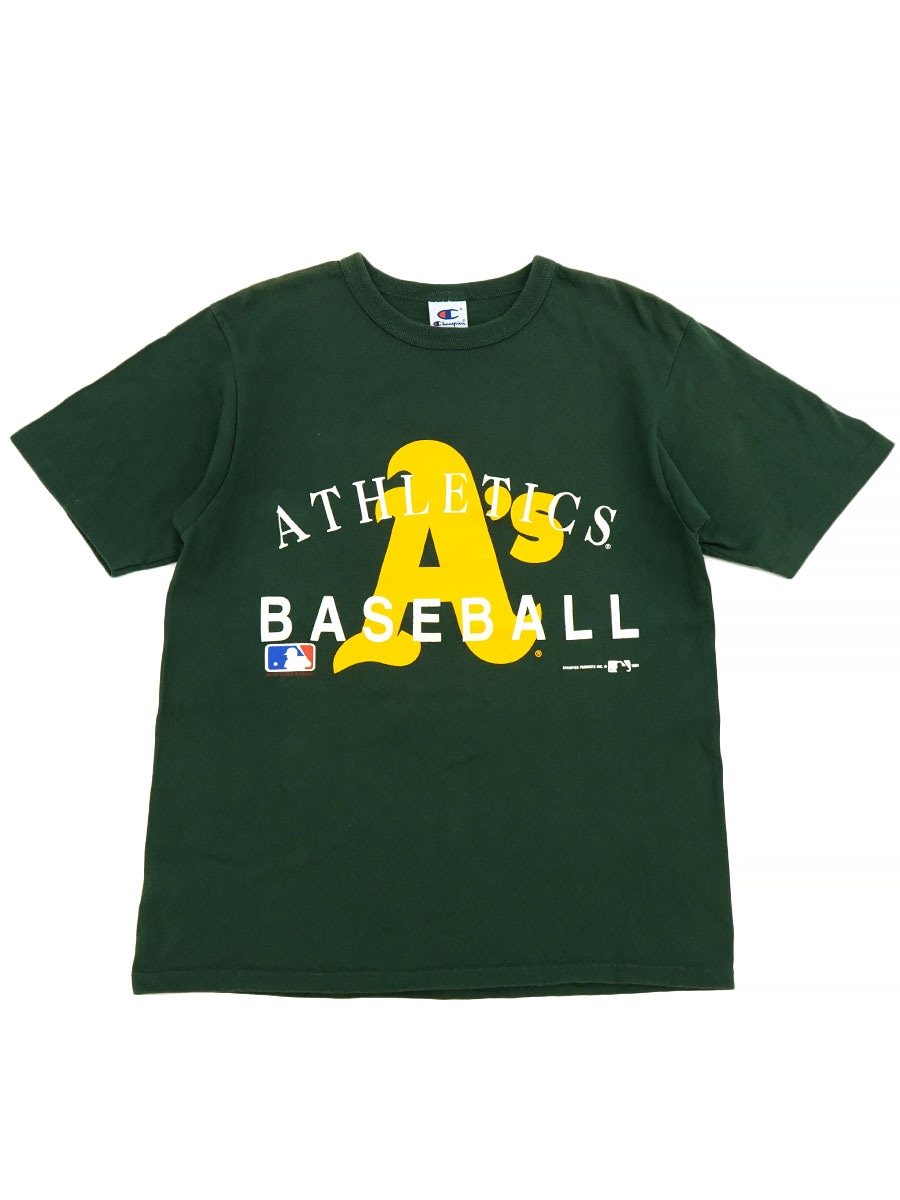90's チャンピオン ''ATHLETICS'' MLB Tシャツ 表記(M) USA製 | NEW