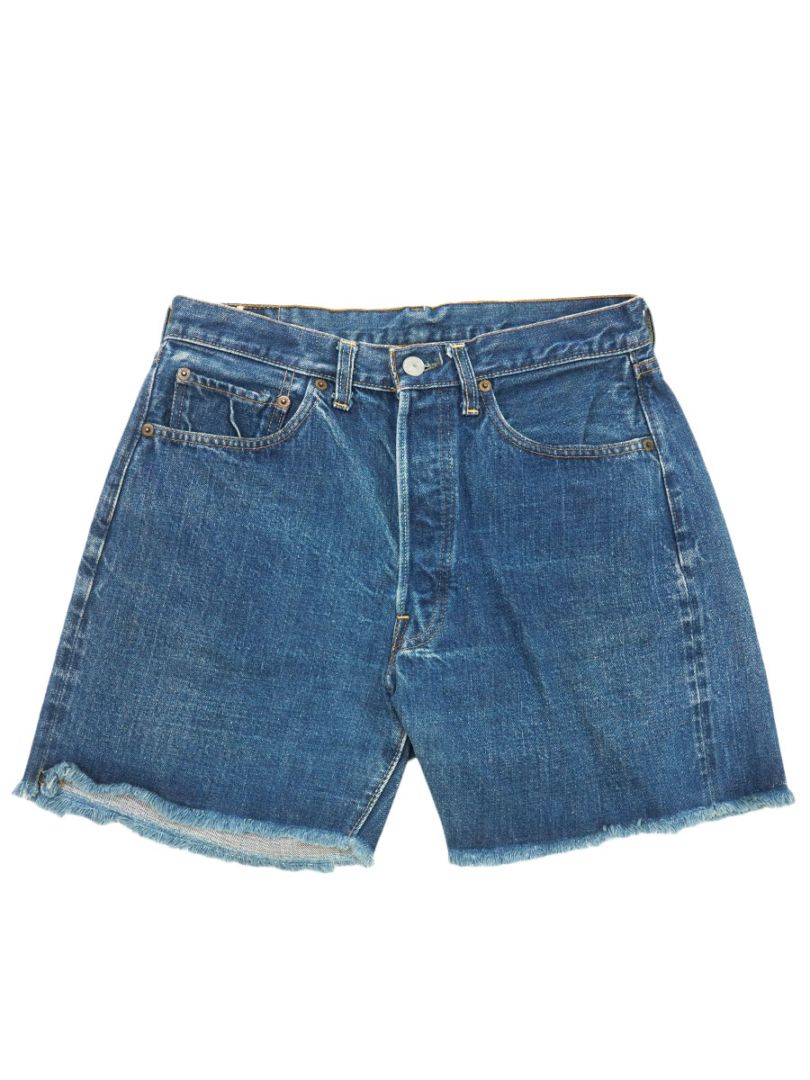 60's Levi's 501 BIG-E Sタイプ カットオフ デニムショーツ 実寸(W30位)