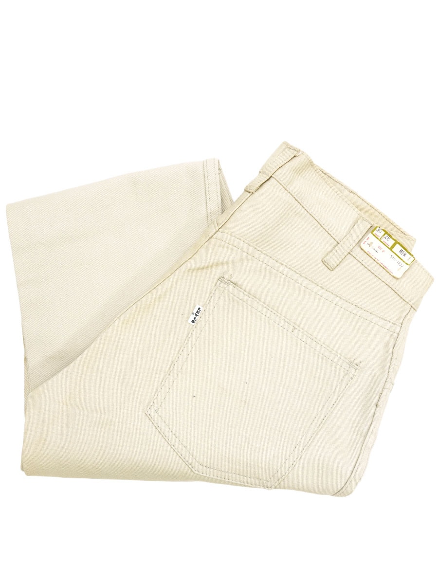 60's Levi's 518 BIG-E カツラギパンツ アイボリー 表記(W30 L28)