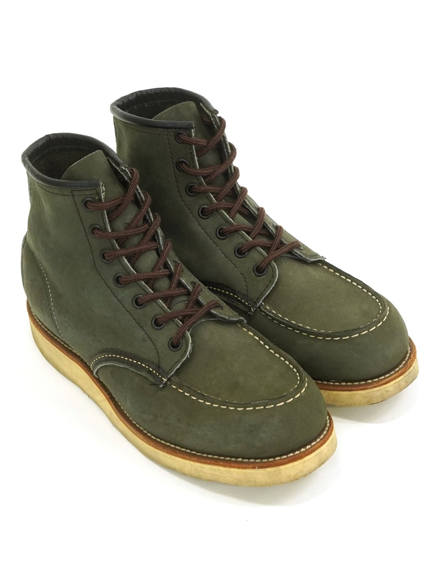 RED WING 2883 アイリッシュセッター　グリーンヌバックレザー USA製 RED WING 2883 アイリッシュセッター ヌバック モスグリーン