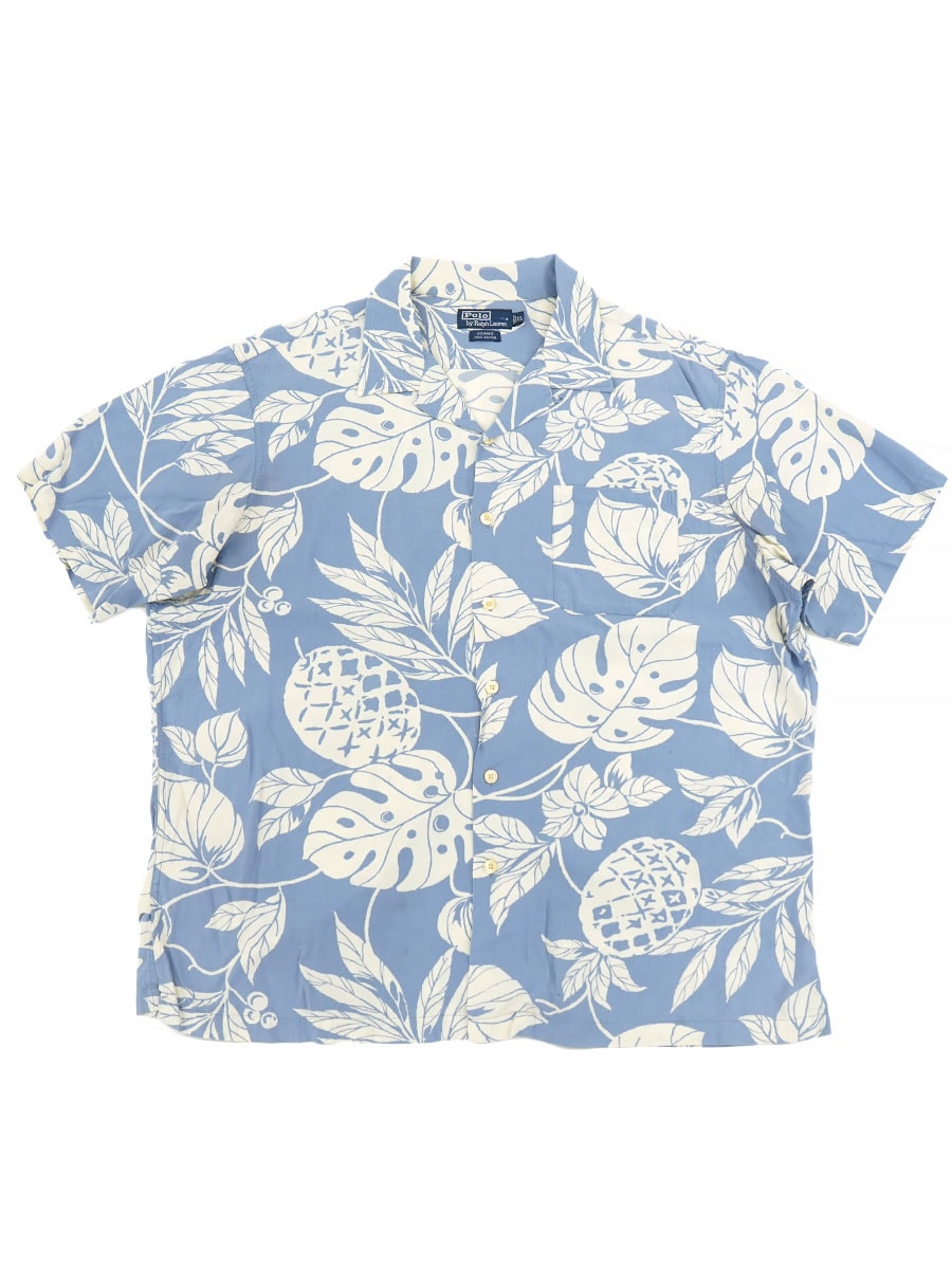 ラルフローレン ADAMS 100%RAYON ハワイアンシャツ 表記(XL) | NEW