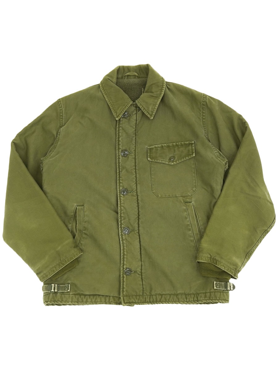 60's U.S.NAVY A-2 デッキジャケット 実寸(M位) 初期