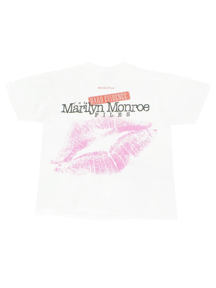 90's The Marilyn Monroe Files TシャツONEITA 90's ONEITA ''THE Marilyn Monroe FILES'' 両面プリントTシャツ 表記