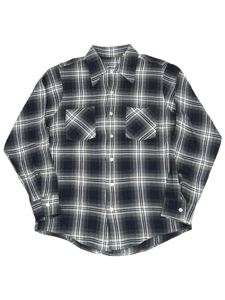 50-60's レーヨン　チェックシャツ 60's～ 好配色チェック レーヨンシャツ 表記(M) | NEW ITEM