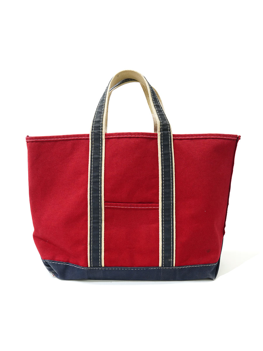 80's L.L. Bean DELUXE BOAT AND TOTE レッド×ネイビー LARGE | NEW