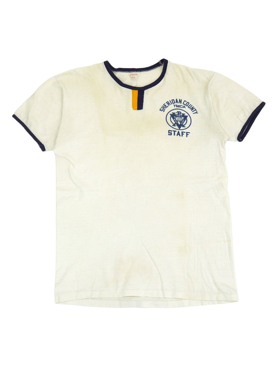 60's チャンピオン ランタグ ''SHERIDAN COUNTRY STAFF'' 染み込み