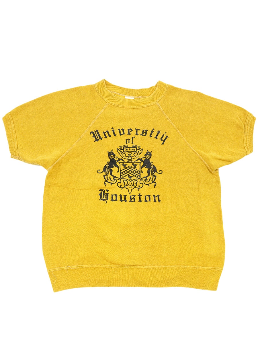 60's Sportswear by Collegiate ''University Houston'' 3段プリント